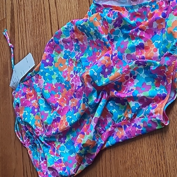 Anita Size 8 Colorful Floral Pattern Strapless Maternity Swimsuit - Picture 14 of 14